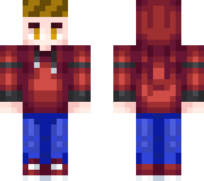 red hoodie