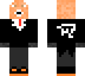red panda with suit