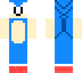 sonic with just red shoes