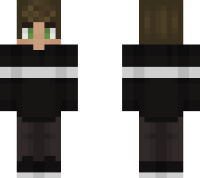 white stripe black shirt