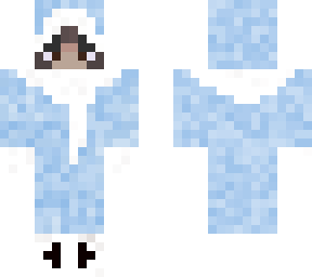 winter cozy blue outfit
