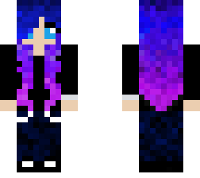 blue/purple hair girl