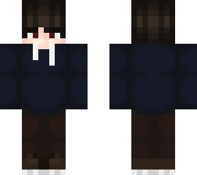 boy with dark blue hoodie i guess?