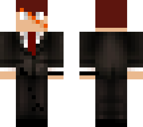 business man with a scar