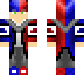 chico azul y rojo