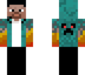 cool gamer boy but with fire