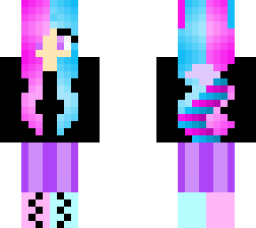 cotton candy wolf girl (edit)