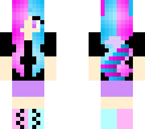 cotton candy wolf girl