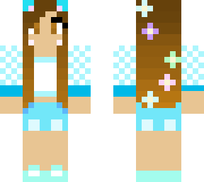 cute blue outfit girl