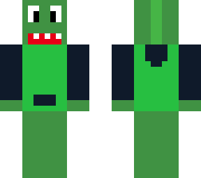 dinosaur (wearing green sweatshirt)