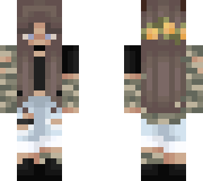 edit deer girl in camo outfit