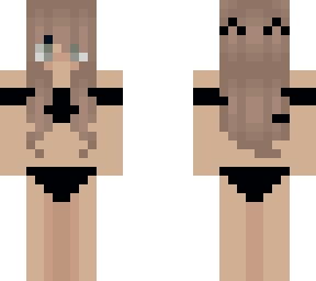 girl in black bikini