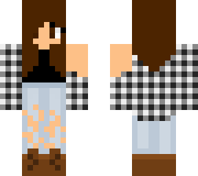 girl in plaid shirt
