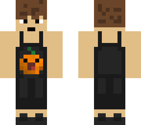 kid in pumpkin overall