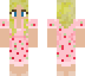 me in strawberry dress