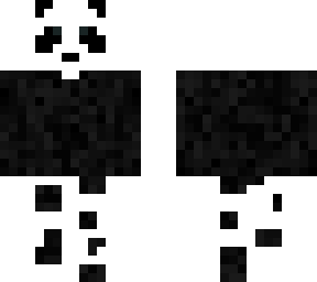 panda with black hoodie