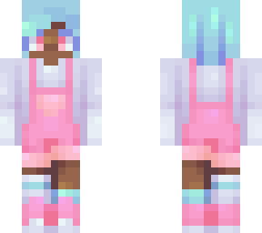 pastel overalls