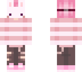 pink bunny mask