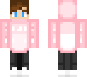 pink hoodie man