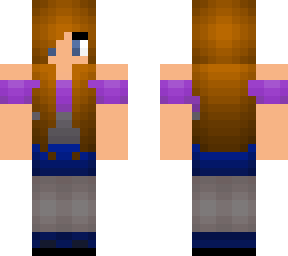 purple, grey and blue shirt