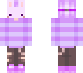 purple bunny mask