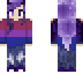purple dragon girl (wings behind hair)