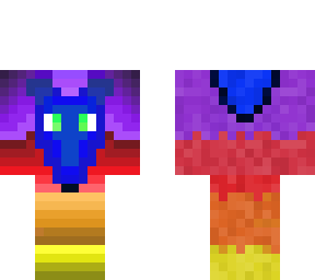 rainbow dog hoodie: you can customise the head yourself.