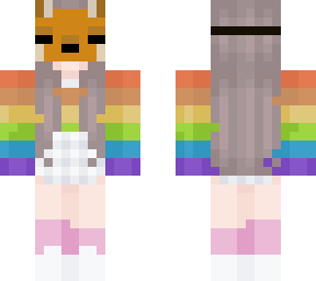 rainbow fox girl