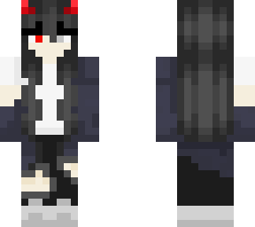 red horned corrupt girl