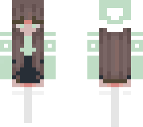 sea green winter girl
