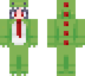 traje de dinosaurio con corbata