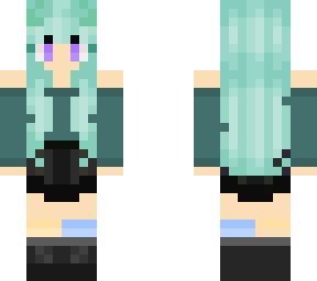 turquoise haired girl (fixed)