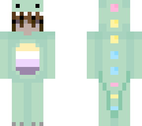 -=+ my non-binary and pan skin in a dino suit! +=-