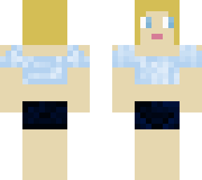 blond girl with crop top and shorts
