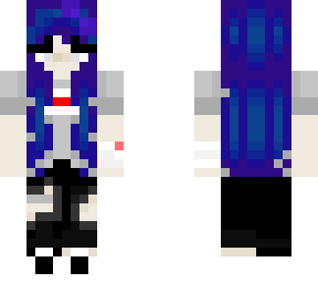 blue haired mysterious girl