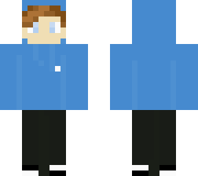 blue hoodie