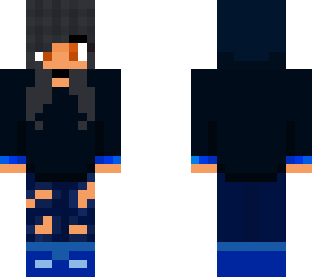 blue hoodie