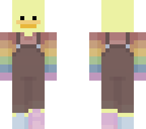 colourful dungaree duck