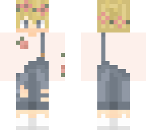cute blonde boy in overalls