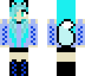 cyan wolf girl