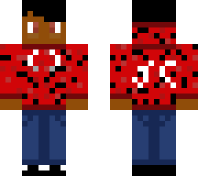 detailed red hoodie