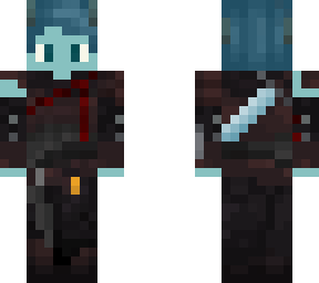 dnd oc! xyza- blue tiefling - warlock