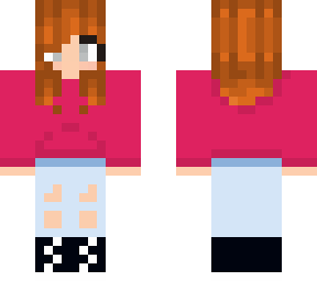 girl in berry hoodie