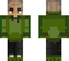 green hoodie boy