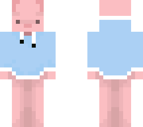 hoodie pig sky blue