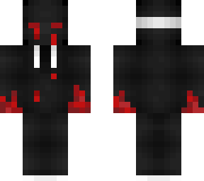 masked guy with blod