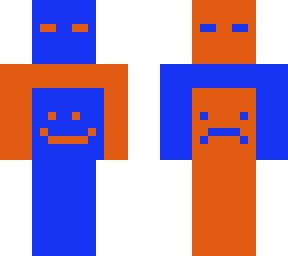 orange and blue guy