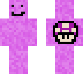 pink toad/mario mushroom skin. funny