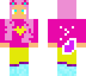 pink wolf girl