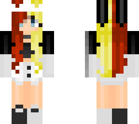 red and blonde